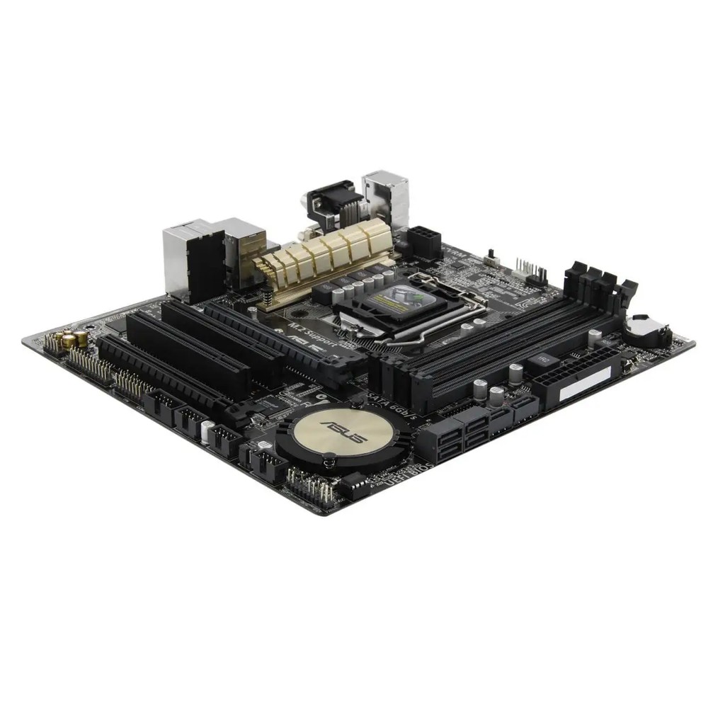 Used ASUS H97M-PLUS Motherboard LGA 1150 Intel H97 4DDR3 32GB PCI-E 3.0 M.2 USB3.0 Micro ATX support