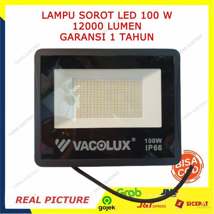 Lampu Sorot 100 Watt Led 100W Vacolux Lampu Tembak Outdoor Floodlight Pasti Ori