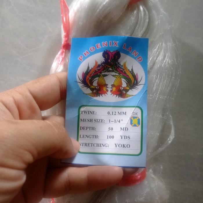 jaring ikan kecil 012 1" 50md/100yds yoko jaring ikan sawah jaring ikan kali jaring ikan sepat