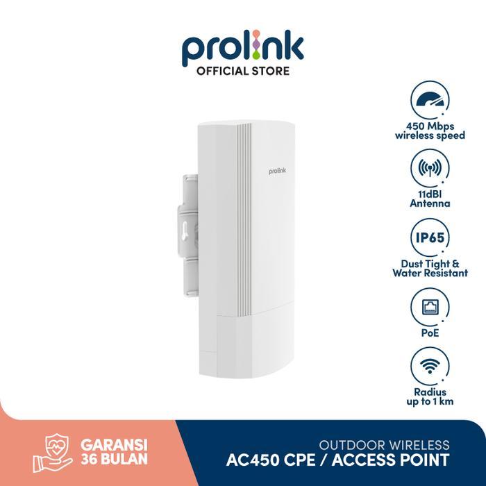 Terlaris Best Quality 100% Original Access Point Prolink Outdoor Wireless Bridge Ac450 Cpe/Ap