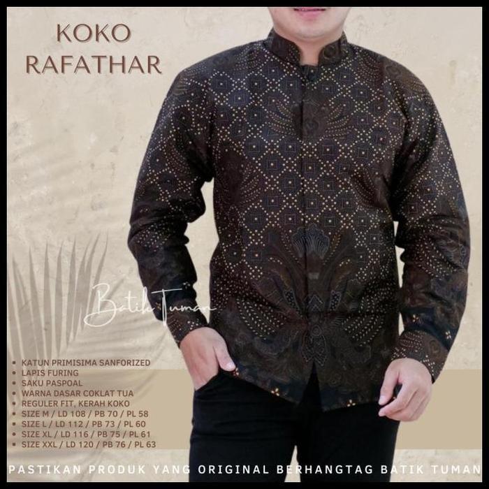 Terlaris Koko Rafathar Baju Koko Batik Pria Lengan Panjang Koko Muslim Pria Good Quality