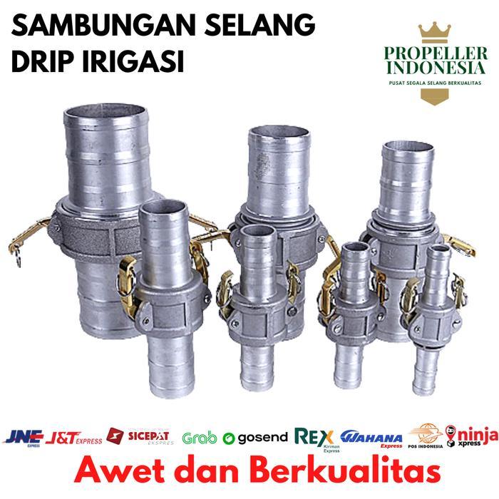 Sambungan Selang Drip Selang Irigasi Stainless 2