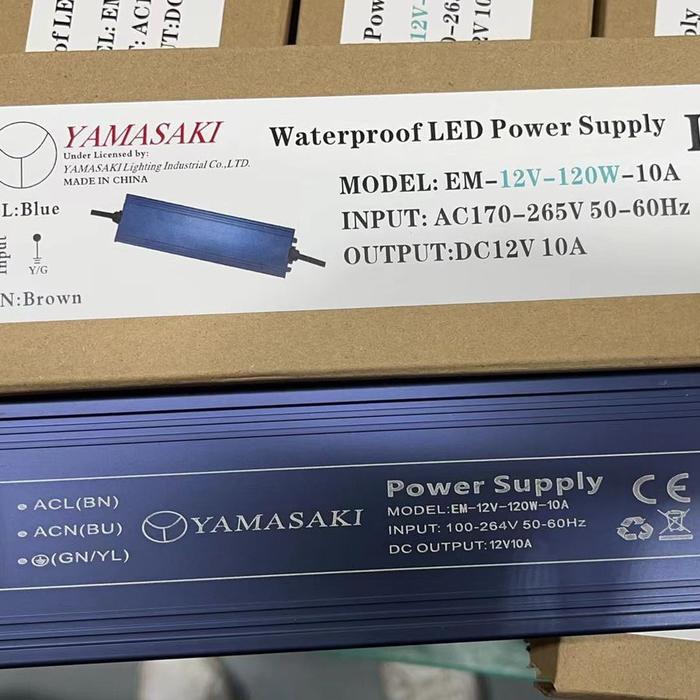 YAMASAKI TRAFO POWER SUPPLY OUTDOOR WATERPROOF 12V 120W 10A