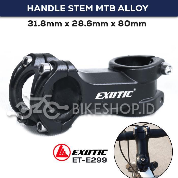Shimano - Handle Stem Exotic Mtb Alloy Al Oversize Stang Besar 31.8Mm X 28.6Mm X 80Mm High Quality