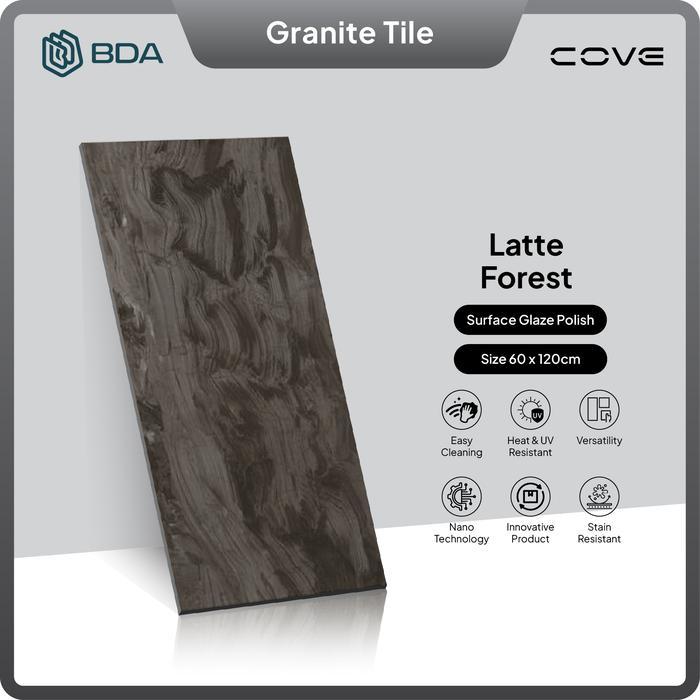 [] BDA Granite Tile Granit 120X60 Granit 60x120 Keramik Lantai Keramik Dinding Latte Forest