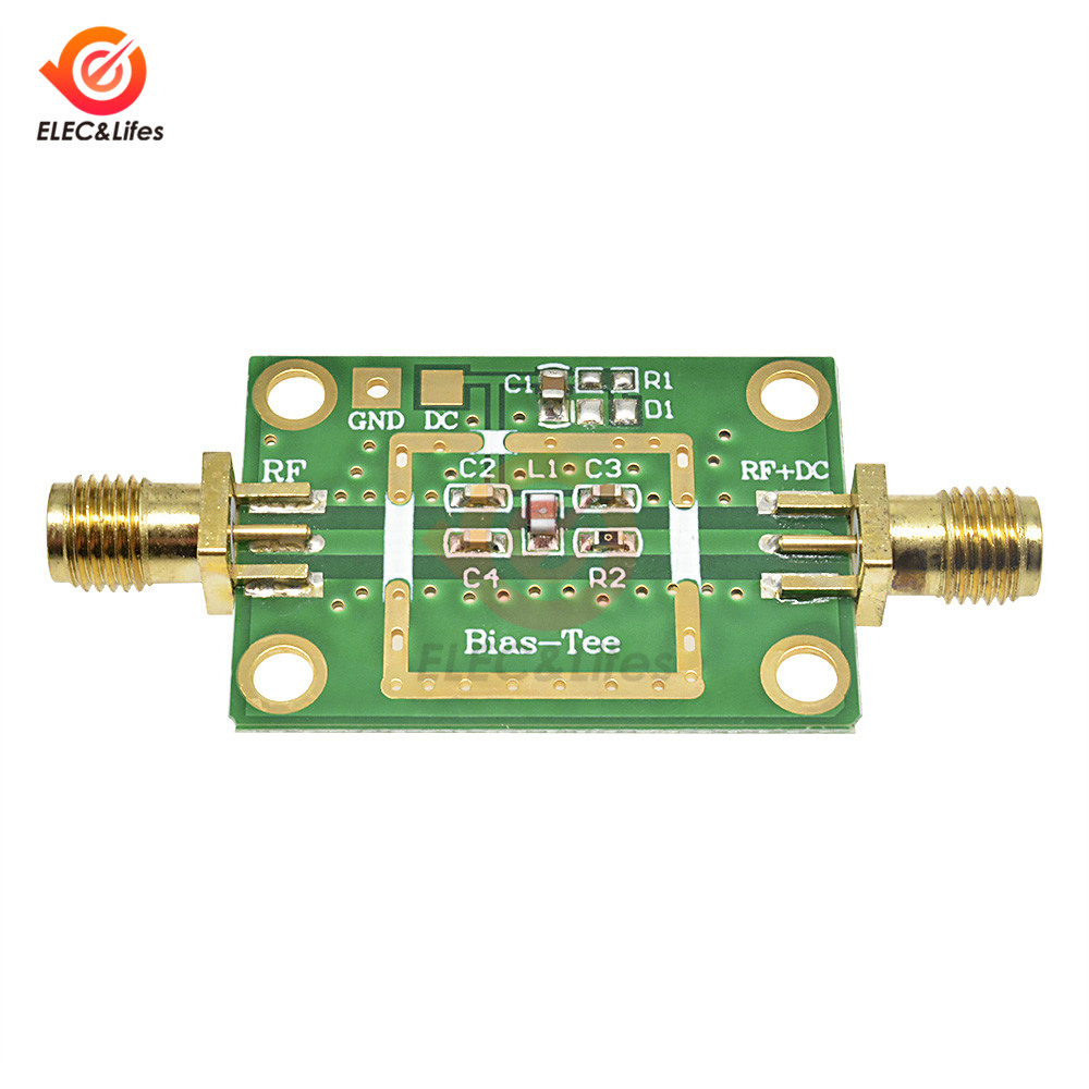 Bias Tee Wideband Frequency 10MHz -6GHz RF DC blocker for HAM radio RTL SDR LNA Low Noise Ham Radio