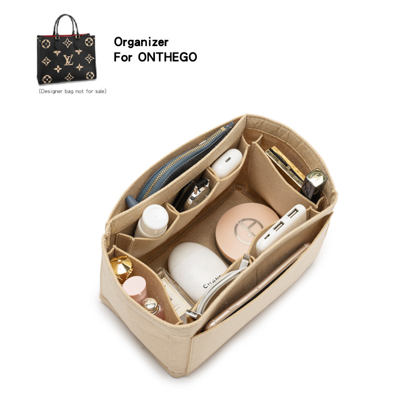 Felt Insert Bag Organizer For ONTHEGO Tote PM MM GM,Cosmetic Bags Handbag Shaper,Woman Travel