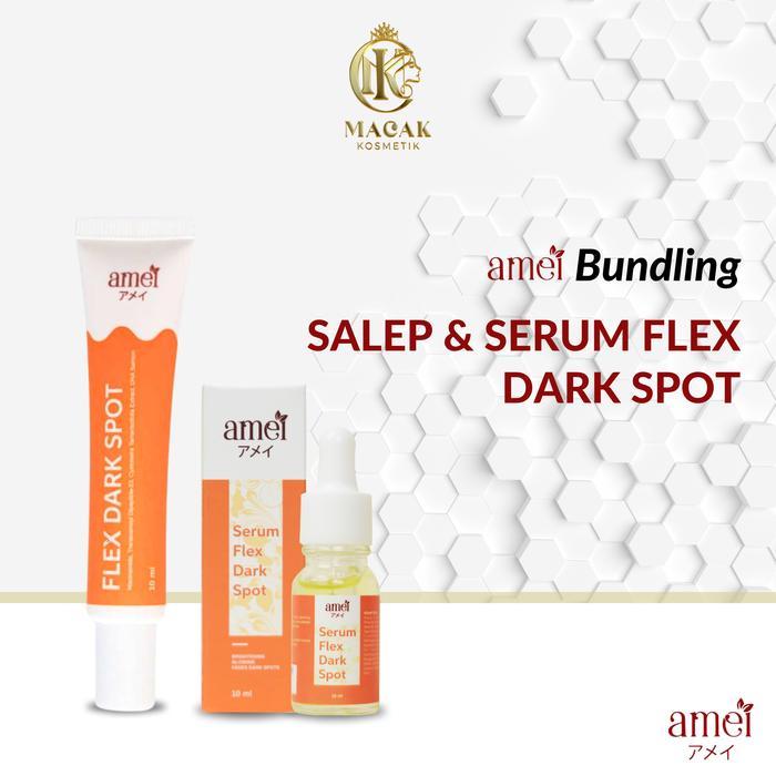 Amei Paket Bundling Serum Dark Spot Flek Hitam Dan Salep Flek Hitam Membandel Penghilang Flek Hitam