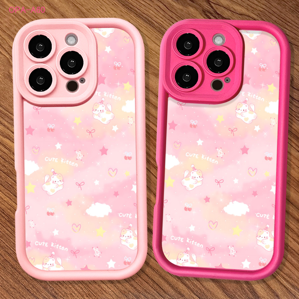 Softcase Kartun Hp Casing For OPPO A60 A54 A57 A77S A76 A96 A92 A52 A78 4G Case Cartoon Kesing Prote