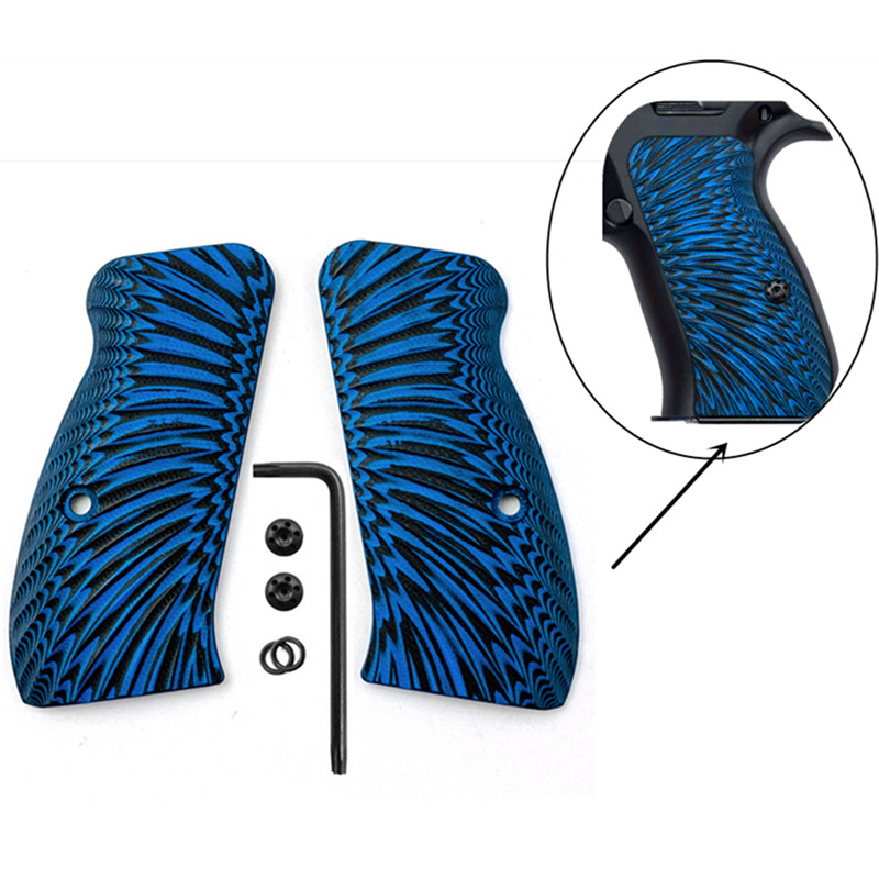 Custom G10 CZ75 Grips for CZ 75/85 Compact, CZ P-01, P100, C100, T100, PCR, CZ 75 D, Gun Grips Screw