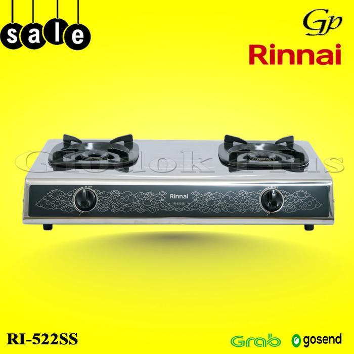 Cypluz - Ri-522Ss Kompor Gas 2 Tungku 522 Ss Rinai Ri522Ss