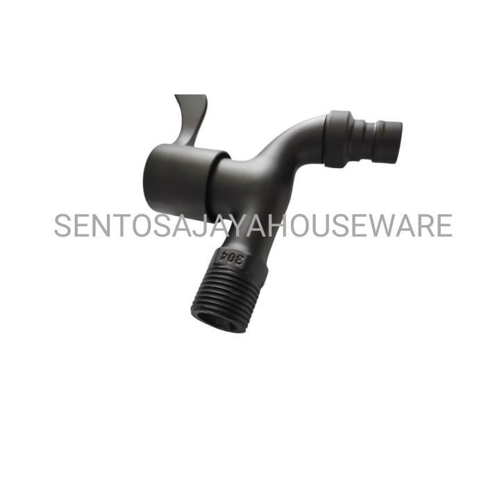 Kran Air Onda 1/2 - Kran Keran Air Stainless Steel - Kran Tembok Hitam Terlaris