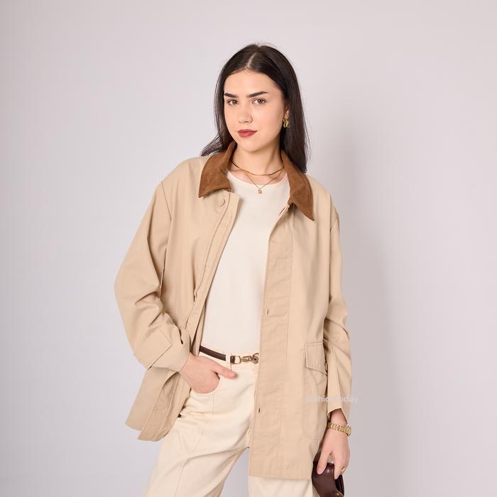 Lara Barn Jacket Fashiontoday - Daily Barn Jacket Outer Wanita Lengan Panjang - Bisa Sampai Big Size