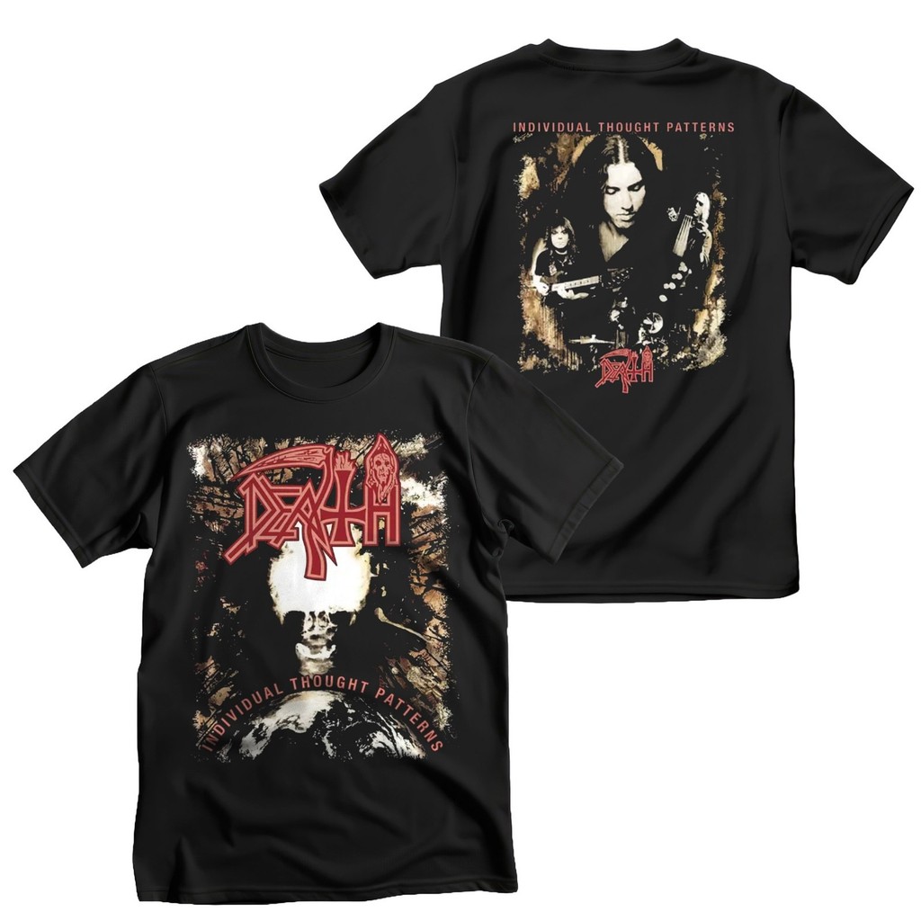 Death Individual Thought Patterns T-Shirt Men Women Short Sleeve Retro Metal Rock Band Tops Y2k