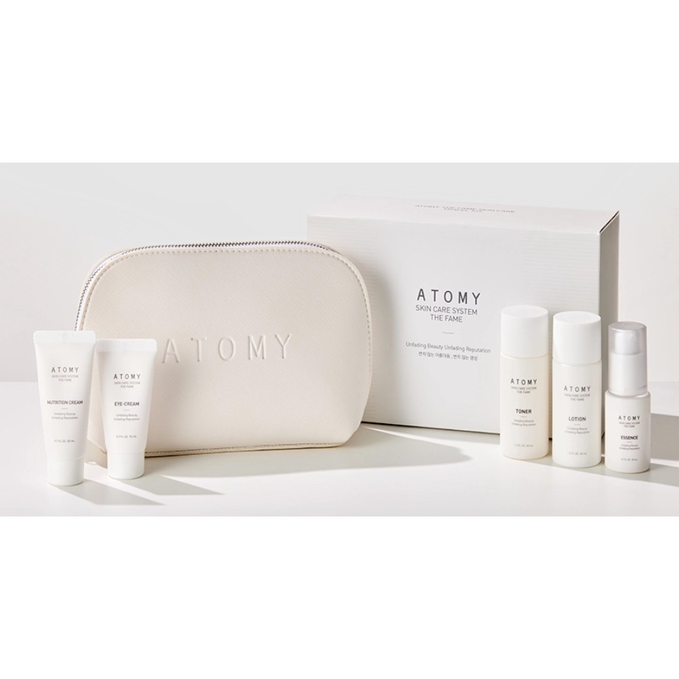 Atomy The Fame Skin Care Travel Kit | Dengan 5 produk The Fame Skincare set, memberikan perawatan ku