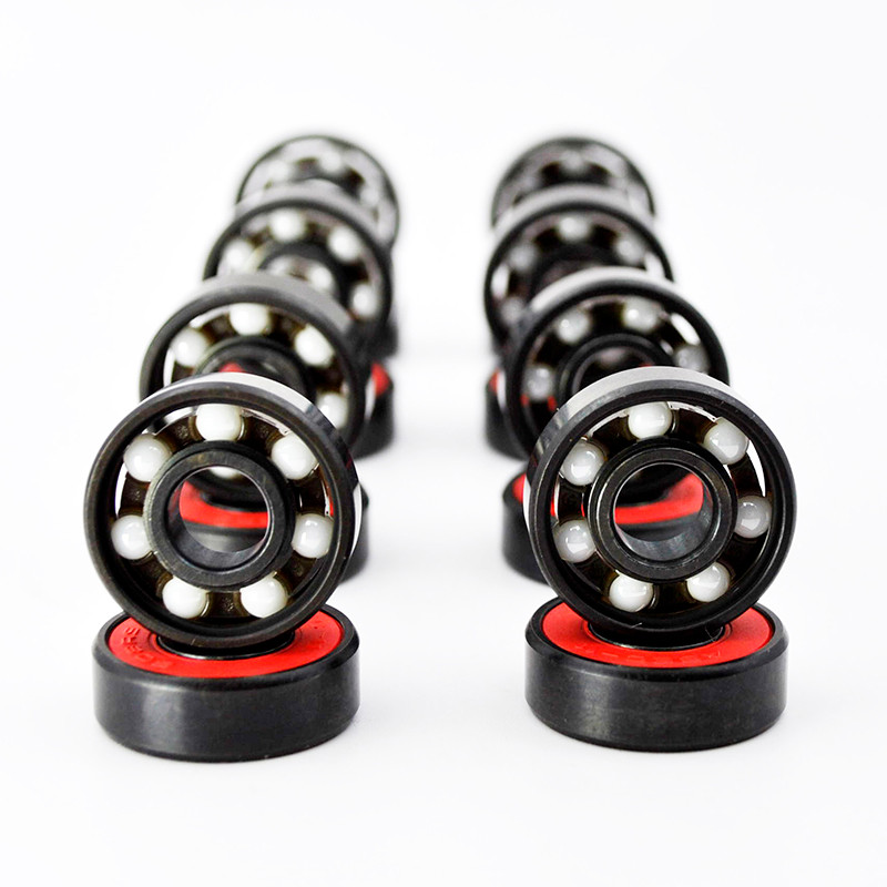8/16pcs 608 2RS Hybrid Ceramic Ball Bearing 8*22*7 mm High Speed Roller Skate Skateboard Wheel