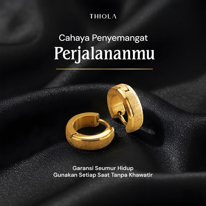 THIQLA - Anting Ring Bulat RANA - Anting Hoop Wanita Mirip Anting Emas Asli 24 Karat - Anting Korean