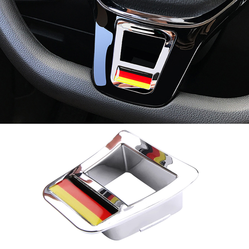 Car Emblem Steering Wheel Cover Sticker For Volkswagen VW Golf Polo Passat CC Tiguan Rline Jetta