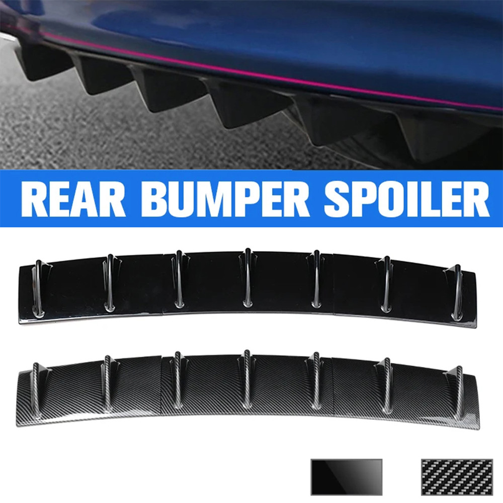 Universal Car Rear Bumper Lip 7-Fin Diffuser Three-Section Auto Rear Bumper Lip Body Kit for BMW E60