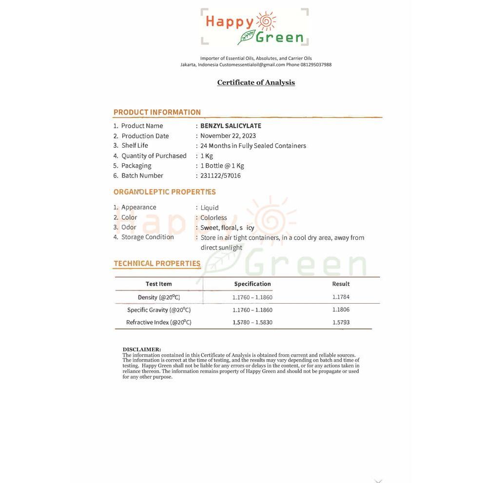 Thebest- Max Aromatique Original Benzyl Salicylate - TOP Perfumist Grade