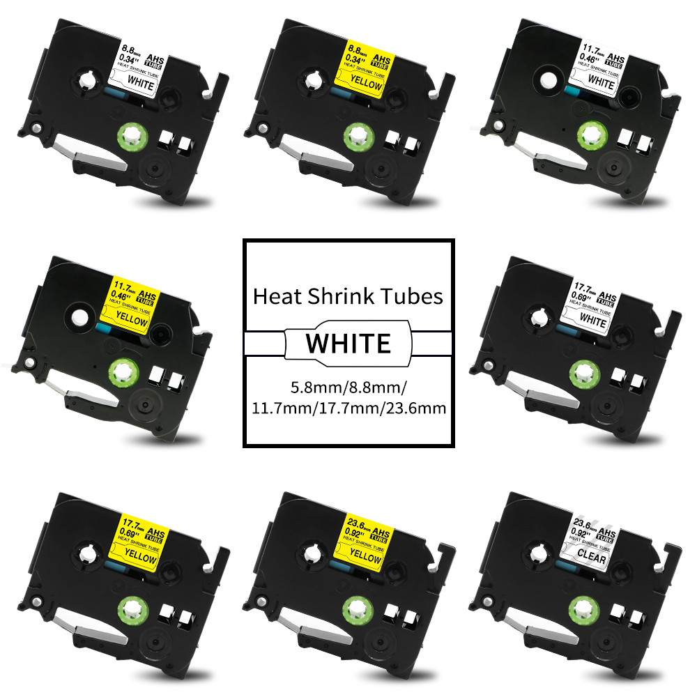 PROMO   Compatible Brother Heat Shrink Tube Tape HSe-231 HSe-211 HSe-221 HSe-631 for P-touch PT-E550