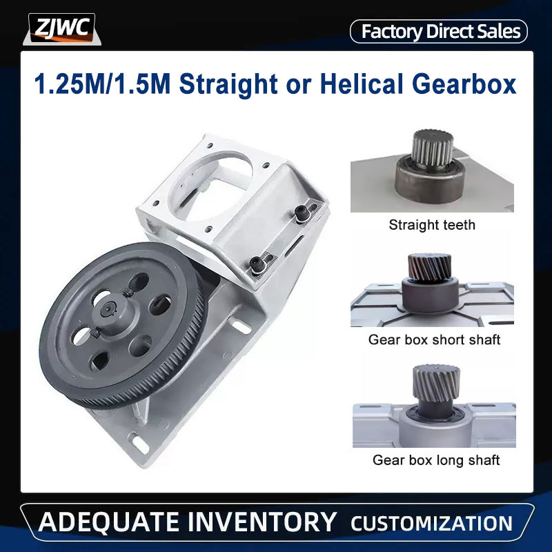 BELI SEKARANG CNC Gear Box Ratio 5:1 Helical Or Straight Teeth Gearbox 1.25Mod 1.5 Module Synchronou