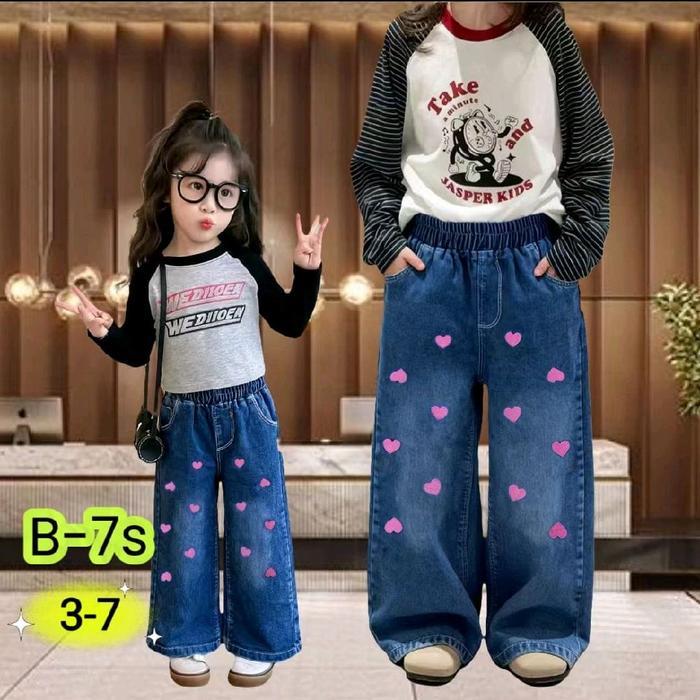 CELANA JEANS KULOT ANAK USIA 2-10 TAHUN