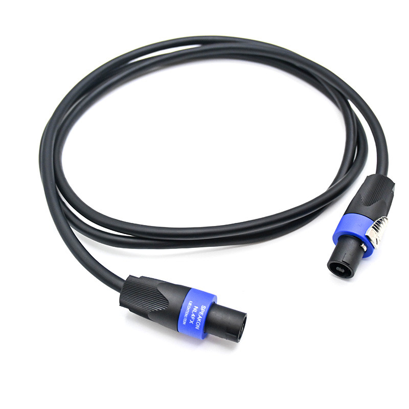 Professional NL4FX Speakon Audio Speaker Cable 20m 10m 5m 3m 2m 1.5m NL4 4 Pole 2 Conductor OFC Bare