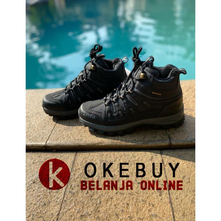 Decathlon Adventure - Sepatu Gunung Snta 502/622 Black Grey Boot / Hiking / Trekking / Outdoor