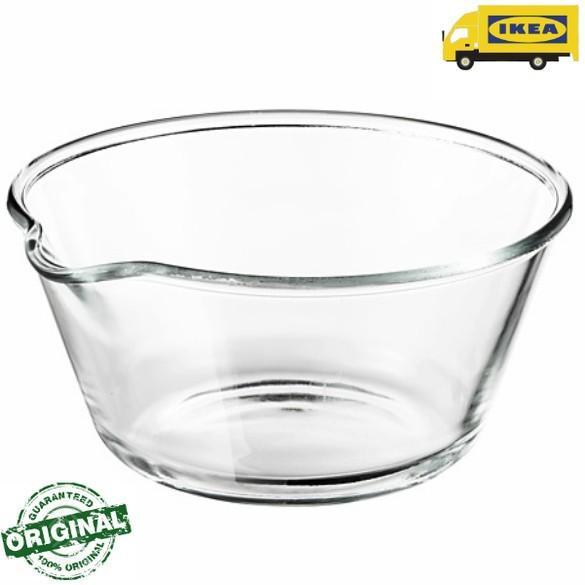 Seri KEA Mangkok Kaca Besar Wadah Bening Serbaguna Ukuran 26cm_Ori