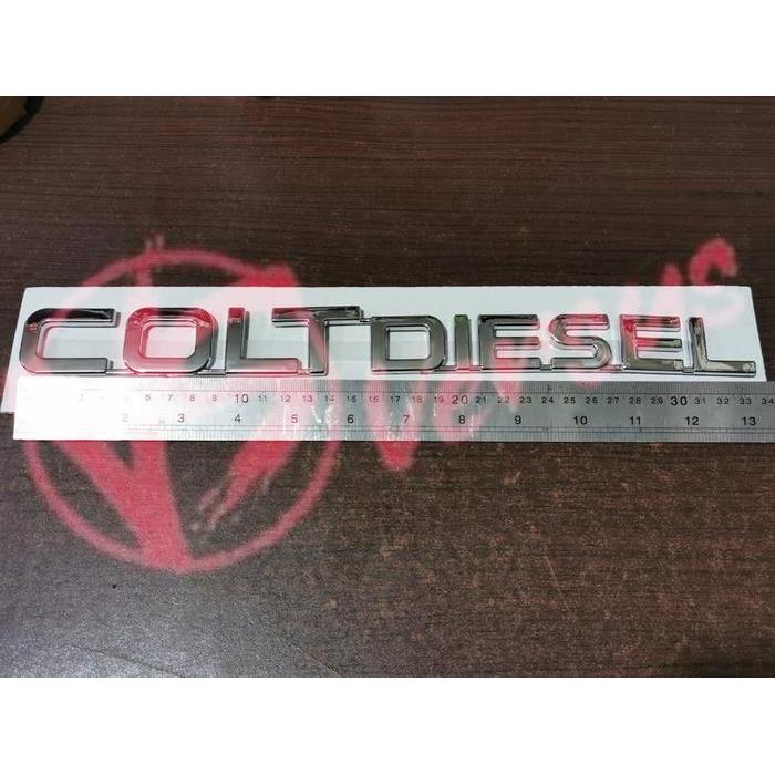 Emblem Mitsubishi Colt Diesel / Logo Colt Diesel Canter Chrome