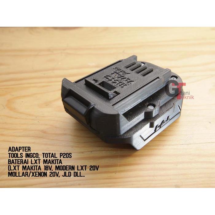 TERLARIS INGCO Adapter Tools Baterai LXT untuk TOTAL P20S dengan Kabel Tembaga Murni & Bahan ABS