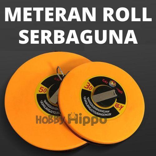 "New" [cod]ALAT PENGUKUR TUKANG METERAN BULAT 30M-1051 / 50M-1052 / 100M-1056 METERAN ROLL METERAN