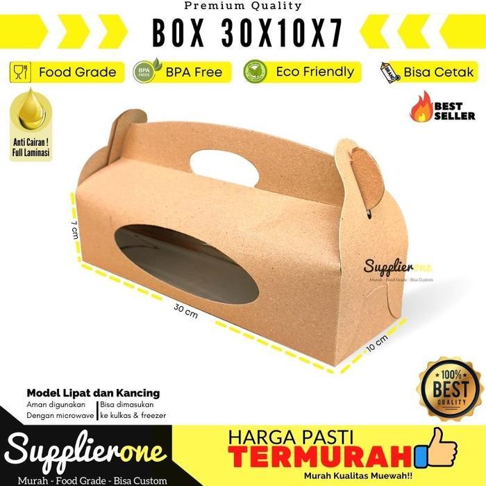 BOX 30X10X7 ISI 25/ GABLE BOX 30X10X7 / DUS BROWNIES / KEMASAN STRUDEL