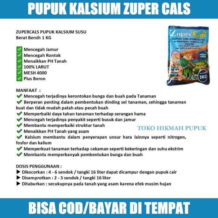 Argotech_ Pupuk Zuper Cals 1 Kg Mengatasi Jamur Cabe Paling Bagus - Obat Kalsium Tanaman Cabe Paling