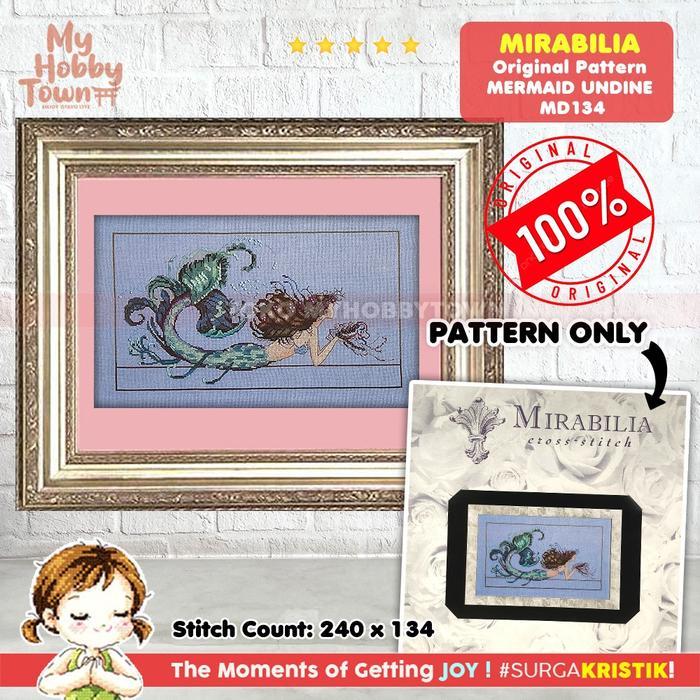 POLA Sulam Kristik Strimin Original Mirabilia Mermaid Undine MD134
