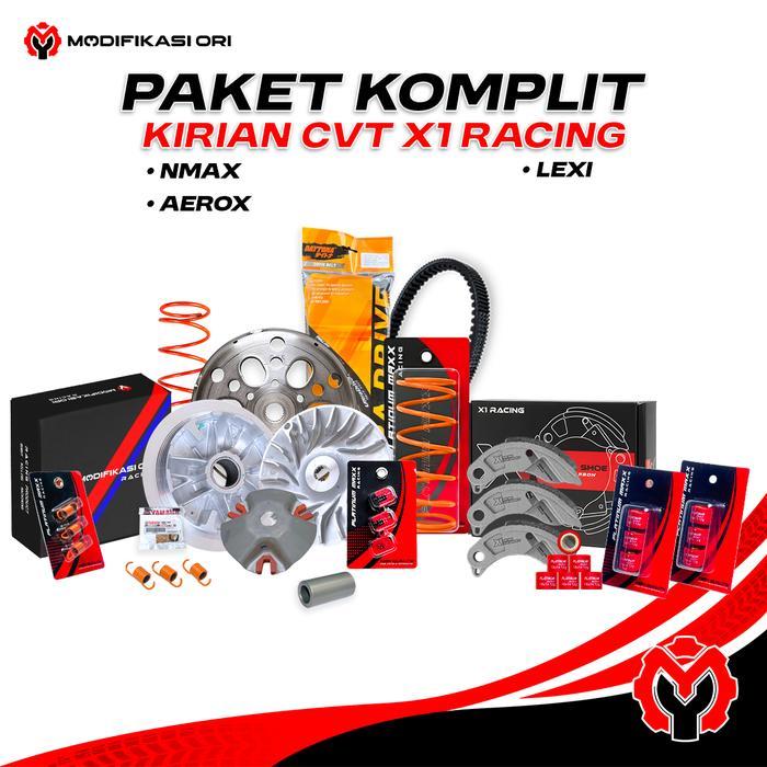 2Dp - Paket Cvt Full Komplit Upgrade Kirian Nmax 155 - Upgrade Cvt Yamaha Nmax Aerox Lexi - Vbelt