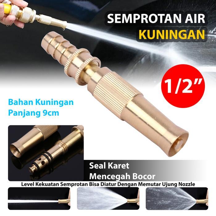 Kepala Semprotan Air Lurus Kuningan Nozzle Spray Kuningan / Semprotan Taman Nozzle Sprayer