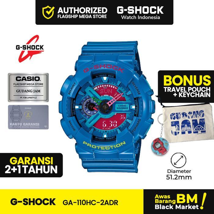 ASLI GA-110HC-2ADR Jam Tangan Pria Analog Digital Anti Watches GShock GA-110HC GA-110 GA110HC GA