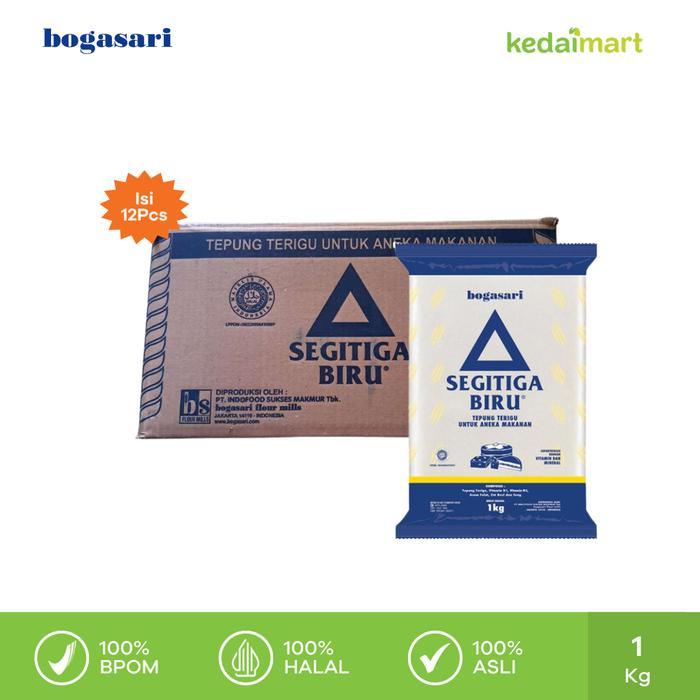 Tepung Terigu Segitiga Biru 1 Kg Dus