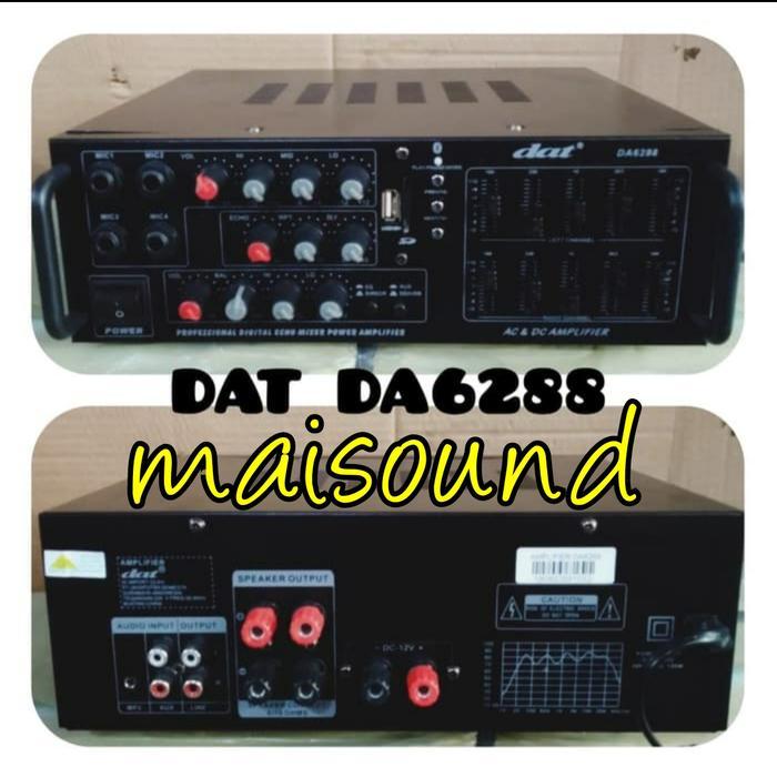 Amplifier Dat Da 6288 Ampli Dat Da6288 Dat 6288 Original Usb Bluetooth Redy Stok