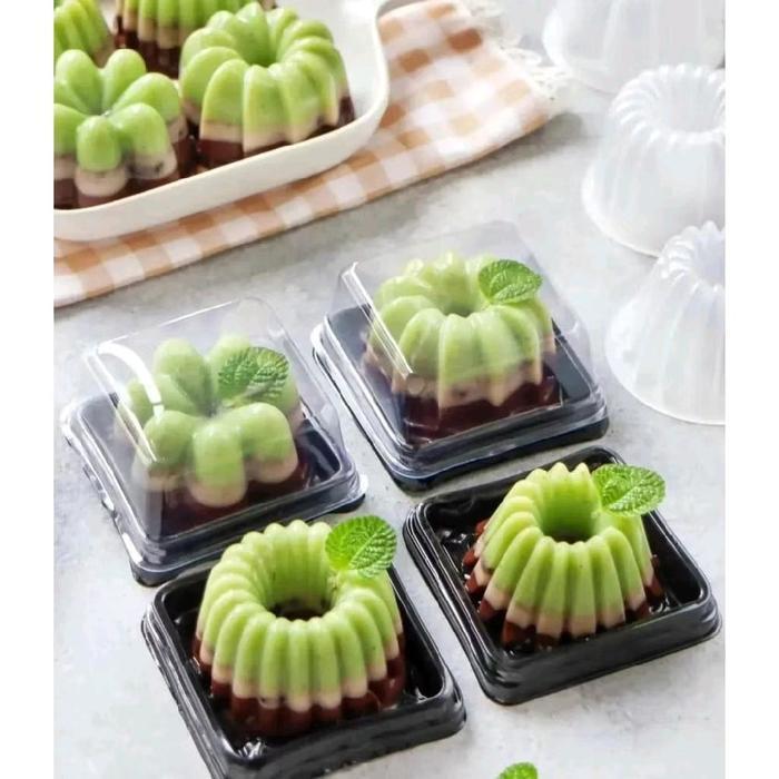 Mika Kotak Puding Mini Moon Cake Mochi Cake Mini Tray Mini Plastik
