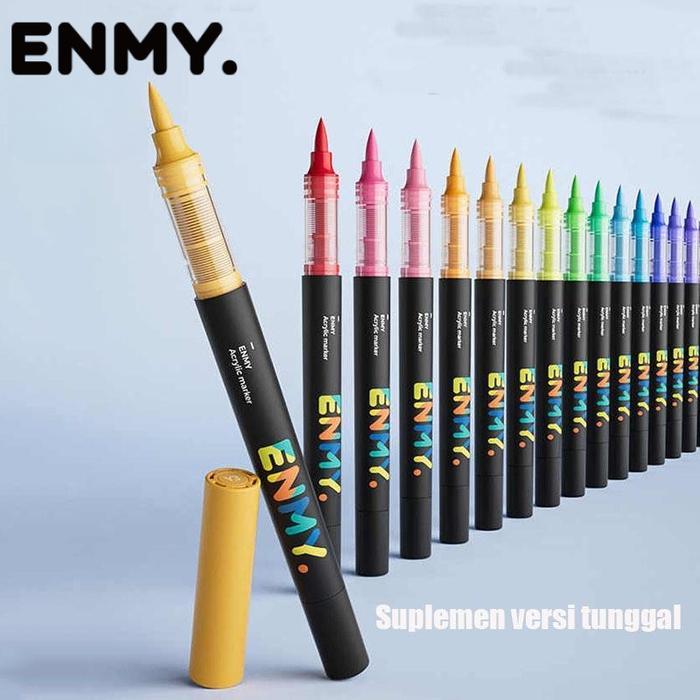 [] ENMY Acrylic Marker 1PC Suplemen Versi Tunggal -60 Warna