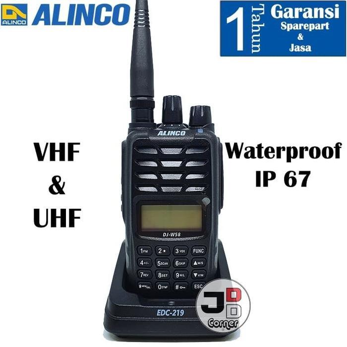 HT Alinco DJ-W58 Dual Band Waterproof IP67 ORI Grns 1 Thn DJW58 DJ W58