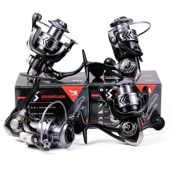 SOUGAYILANG COD REEL PANCING SPINNING REEL SERI 1000-6000 GEAR RATIO 5.2:1 JORAN PANCING GULUNGAN