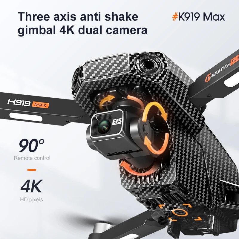 DRONMAX GPS Drone 4K Profesional HD Camera 3-axis gimbal Aerial Photography Brushless Obstacle