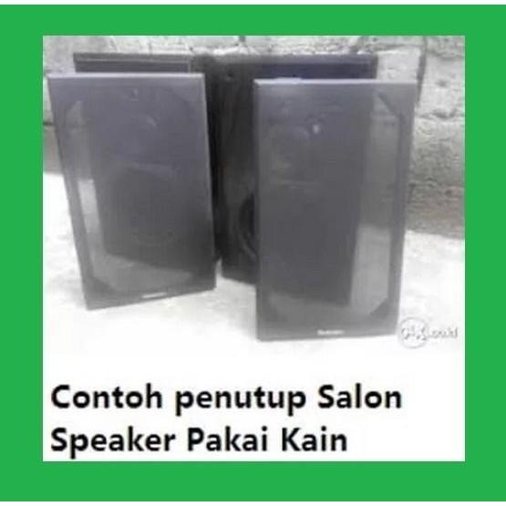 Jual per meter Kain Salon Jala hitam untuk Salon speaker
