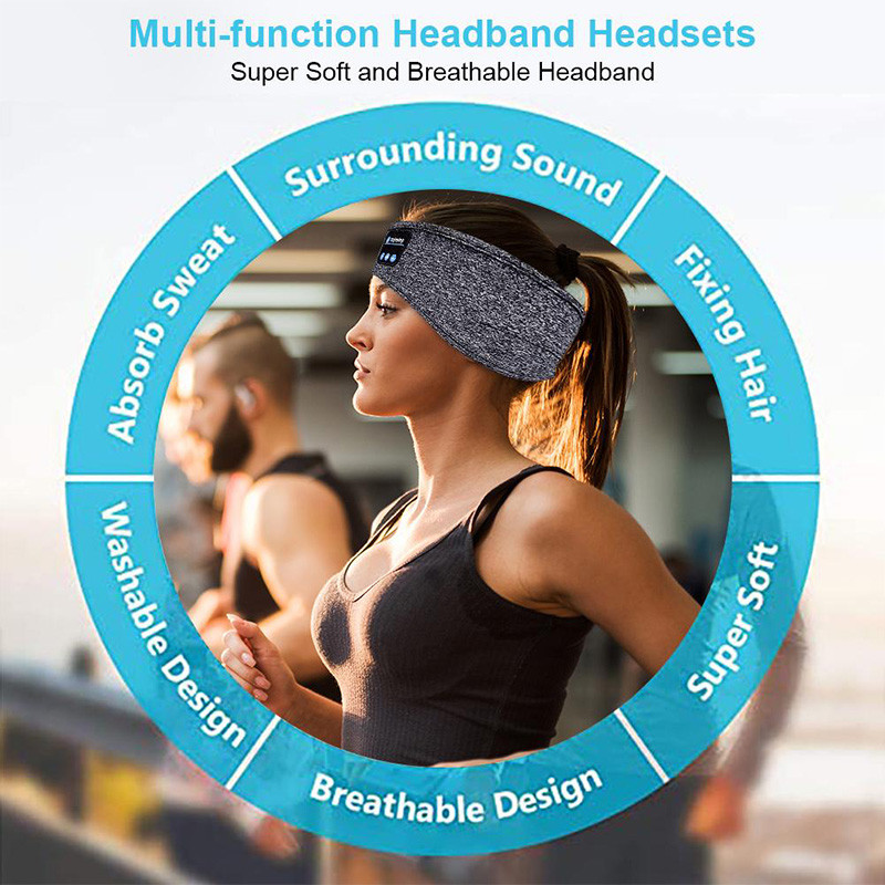 Wireless Bluetooth Speaker Headscarf Wireless Music Sleep Headset Sports Headband Built-in Sleep