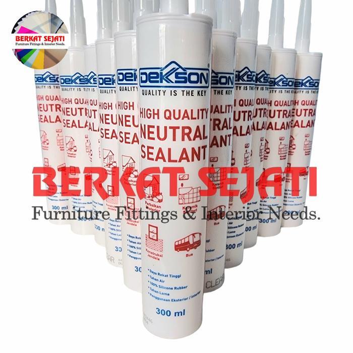 Lem Sealant DEKKSON Neutral / DEKSON Netral Silicone Kaca BROWN COKLAT .