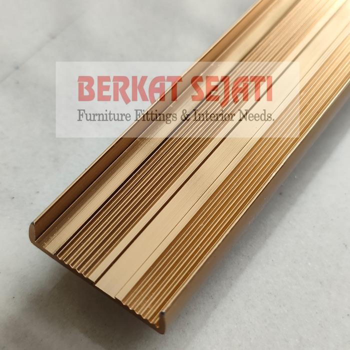 Profil List Lis Edging Frame Alumunium Aluminium EA 17 GOLD MIRROR 3 Mtr .